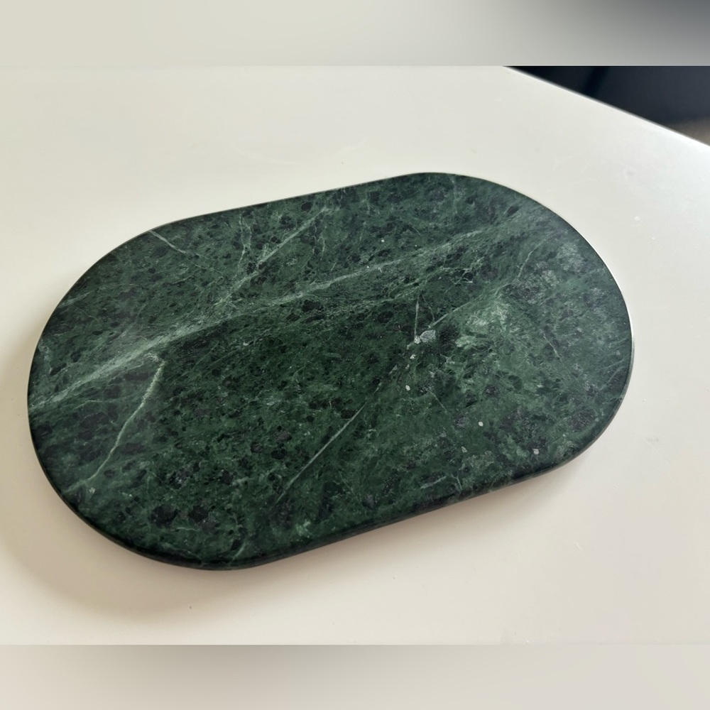 Vintage Emerald Marble Trivet